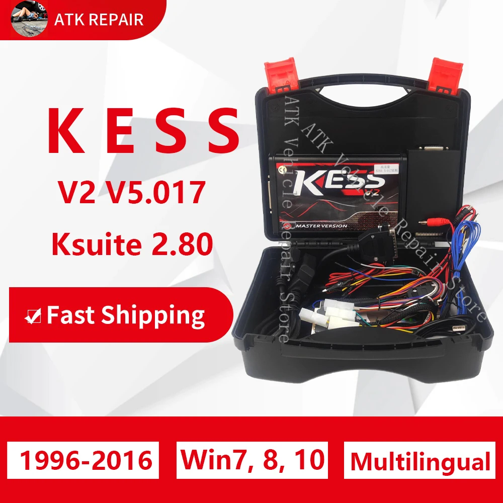 KESS V2 V5.017 Software Ksuite 2.80 Car/Truck/Tractor/Motorcycle/Boat ECU Diagnostic Repair Equipment Tool Auto Repair 2024