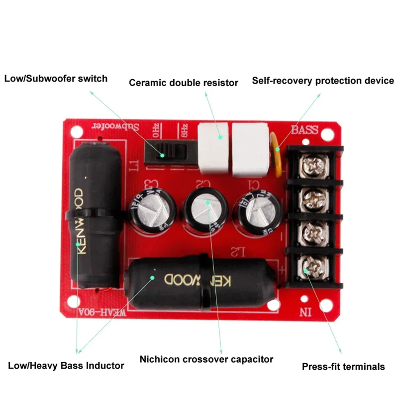 DLHiFi 200 واط باس المتكلم 150 هرتز/300 هرتز مضخم الصوت مقسم التردد المسرح المنزلي Hifi ستيريو لتقوم بها بنفسك سيارة مكبر صوت كروس تصفية