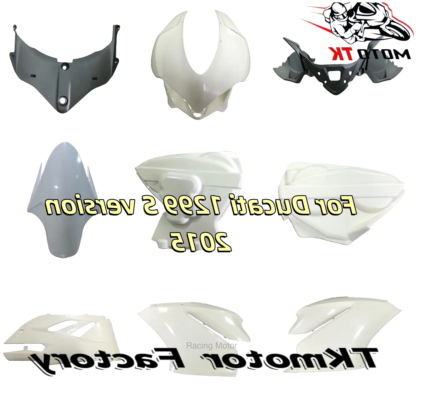 For DUCATI 1299 2015 Motorcycle Headlight Cowl Mask Cover Nose Cowl Injection Molding ABS 959 Panigale 15 | Racing Motor Store