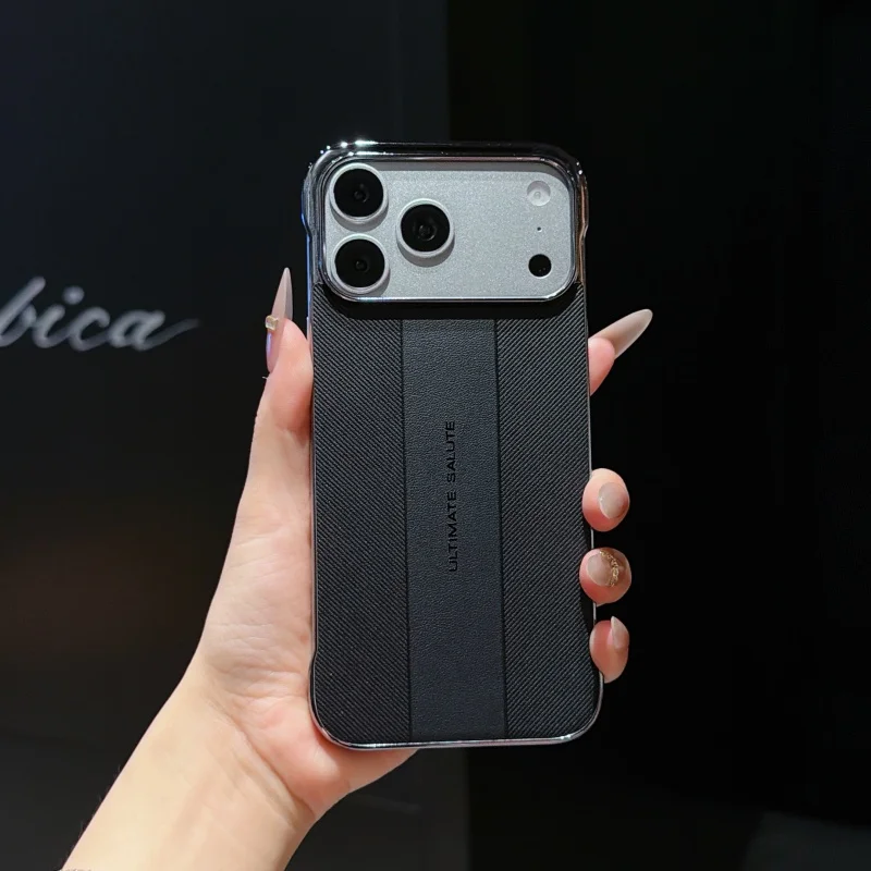 

Ultimate Letter Design For iPhone Air 17 Pro Max Case Protective Shell Back Cover Fashion Leather Skin Capa
