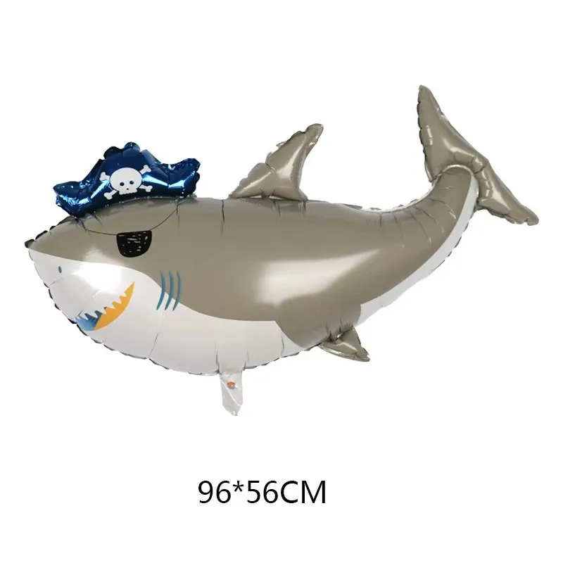 Disney Pirate Ship Shark Round 18 Inch Birthday Party Decoration and Decoration Aluminum Foil Balloon