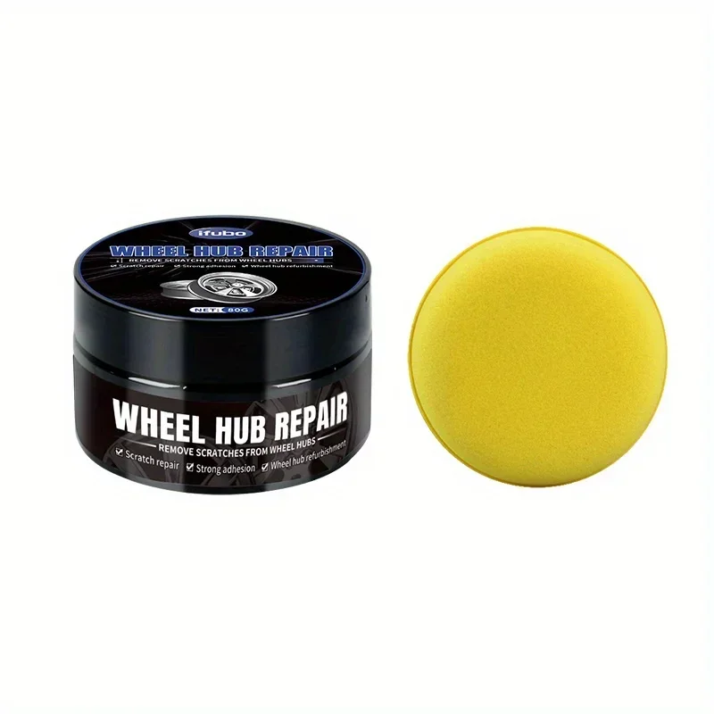 NEW Wheel hub Scratch Repair wax - Automobile tire detail repair and deep conditioning, no residue image 6