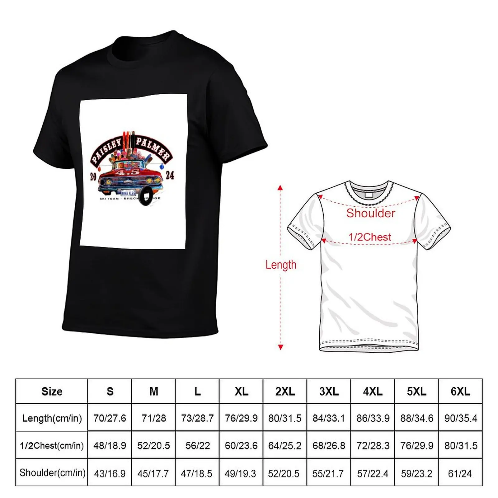 Paisley Palmer 4.5 / clear T-Shirt Sports Casual Breathable Tee Shirt