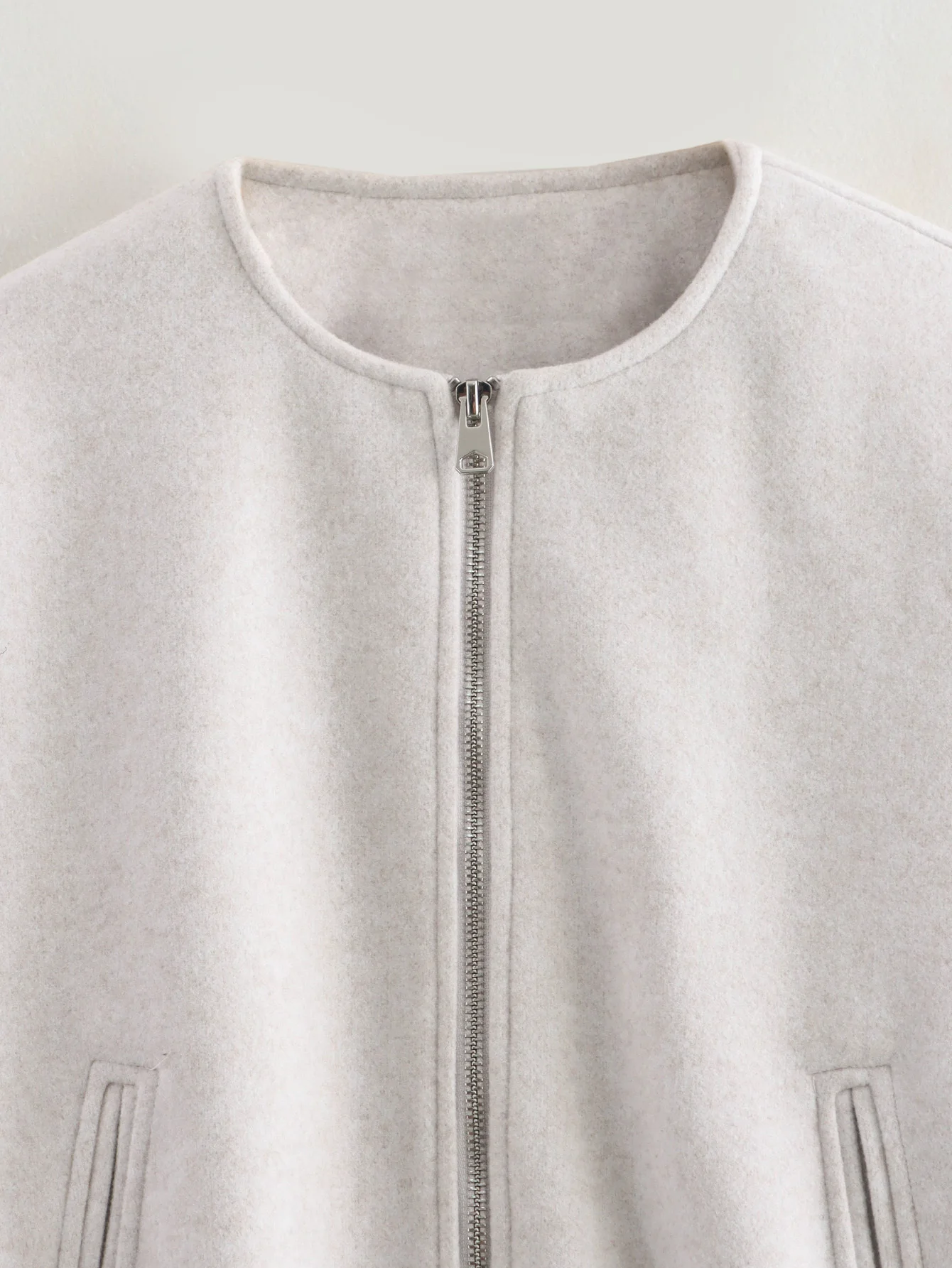 Solid Jacket Coat Women Loose Solid O-Neck Autumn Winter Y2k Knitted Pocket Long Sleeve Female Tops Warm Thicken Outerwear