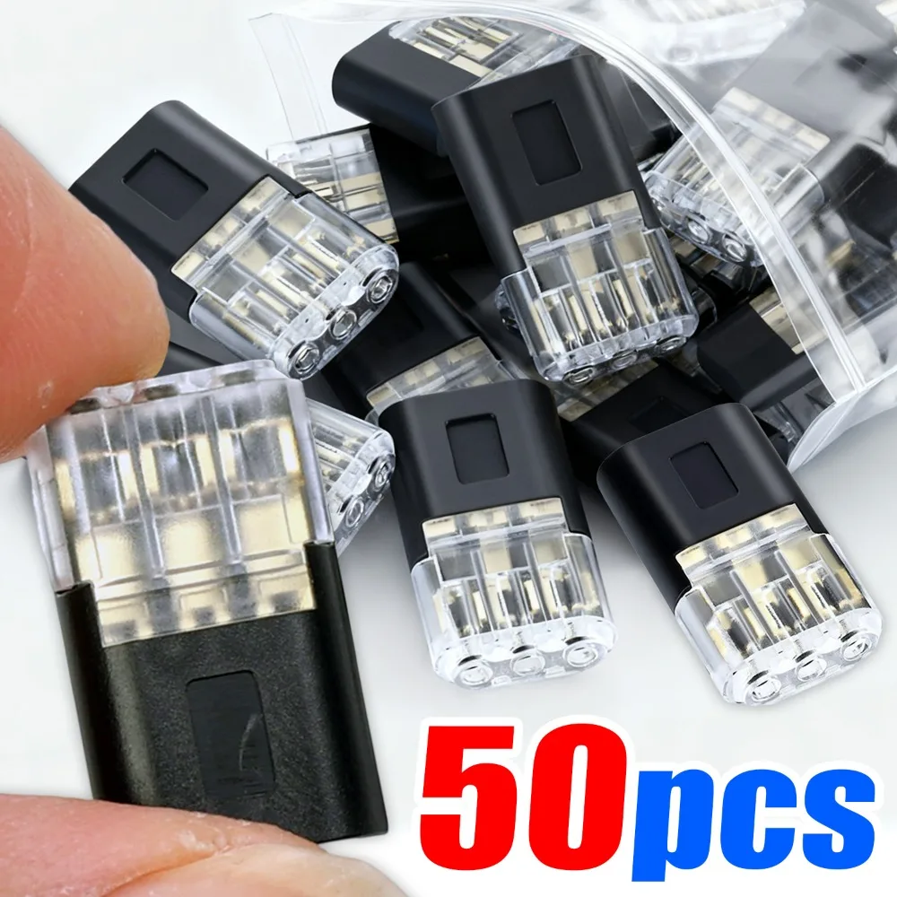 

3-контактный беспаечный быстрый разъем D3, подключаемый тип, светодиодная сварка, бесплатная зачистка, клемма для бесплатной проводки, три провода, взаимная вставка