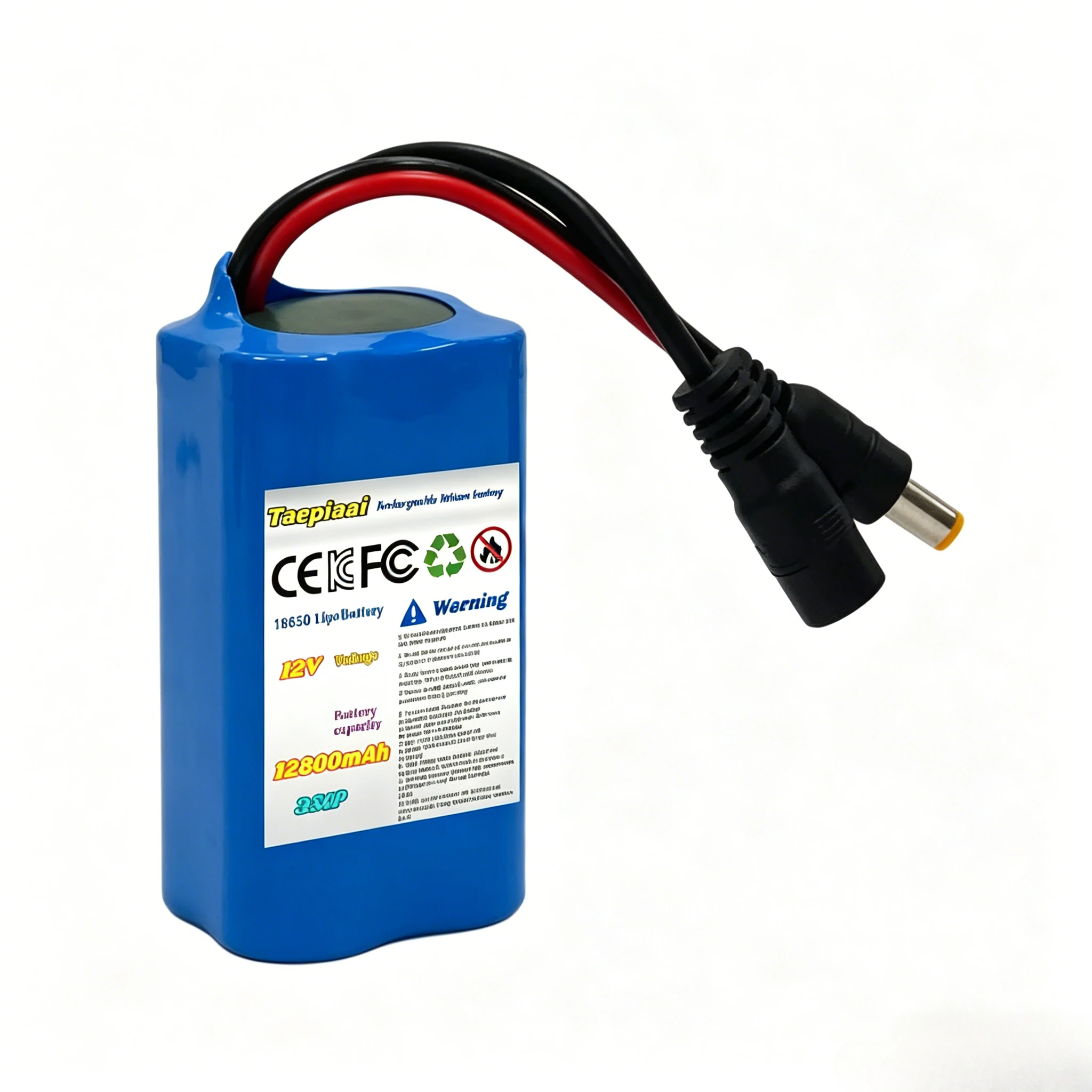 3S1P 18650 12800mAh 12V Lithium Battery Pack, Suitable for CCTV, Cameras, Emergency Lights, Remote Control Cars/Boats/Aircrafts