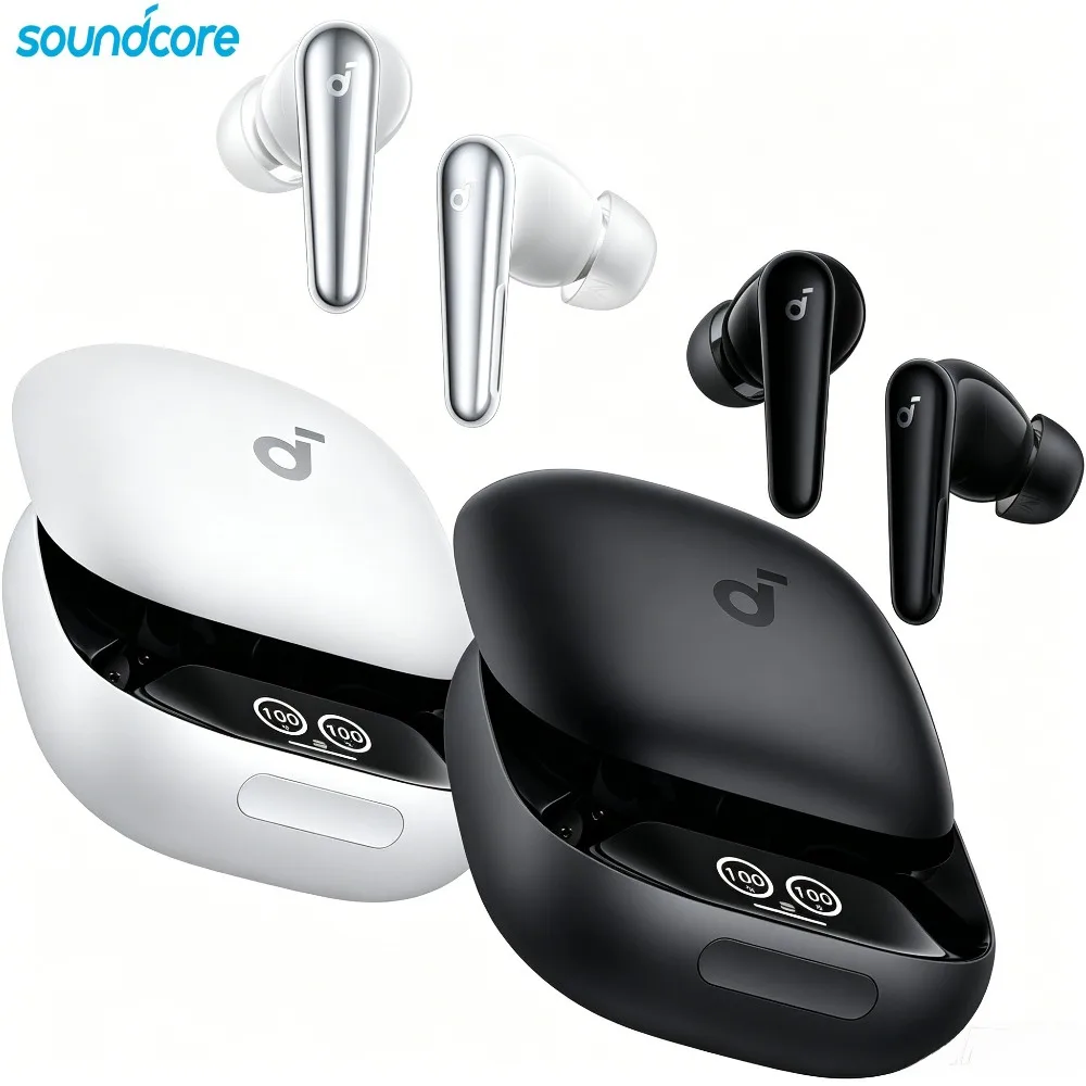 Audífonos Inalámbricos Anker by Soundcore Liberty 4 Pro, Cancelación de Ruido Adaptativa de 7 Sensores, Audio de Alta Fidelidad LDAC, 6 Micrófonos con IA, Llamadas Nítidas, Carga Rápida