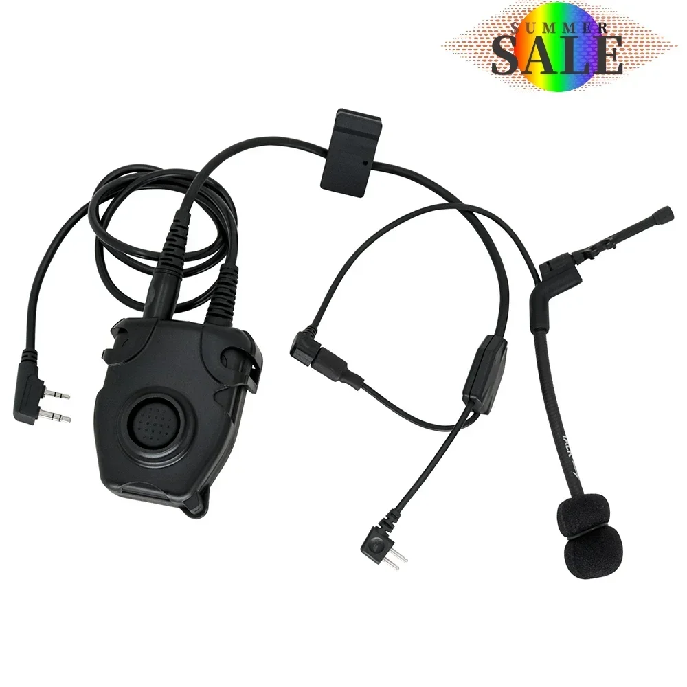 Y-Wire cable kit for Pelto ComtaTactical headphones with microphone and for Pelto Ptt Ken plug