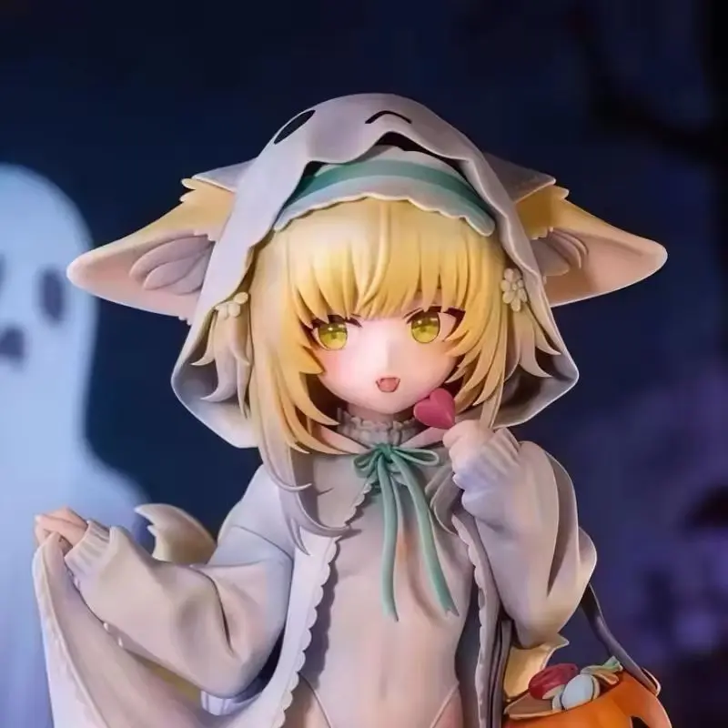 Generische Anime Arknights Suzuran Halloween-Kürbis-Actionfigur PVC-Statue Sammlermodell Schreibtischdekoration Puppe Spielzeug für Erwachsene