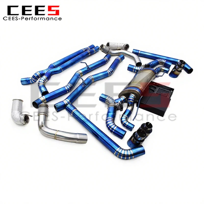 

cees for BMW M5 F90 4.4T 2018-2023 SUS304 Valvetronic Exhaust System Straight Header Downpipe Catback Muffler Escape
