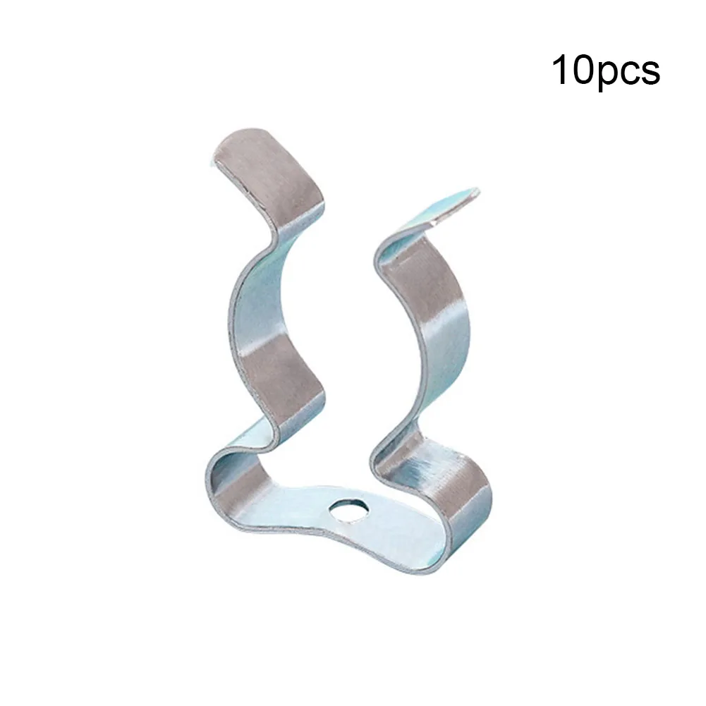 

Practical Tool Holder CLIPS 6-28mm Manganese Steel OPEN TYPE Replacement SPRING TERRY CLIPS Silver For Garages