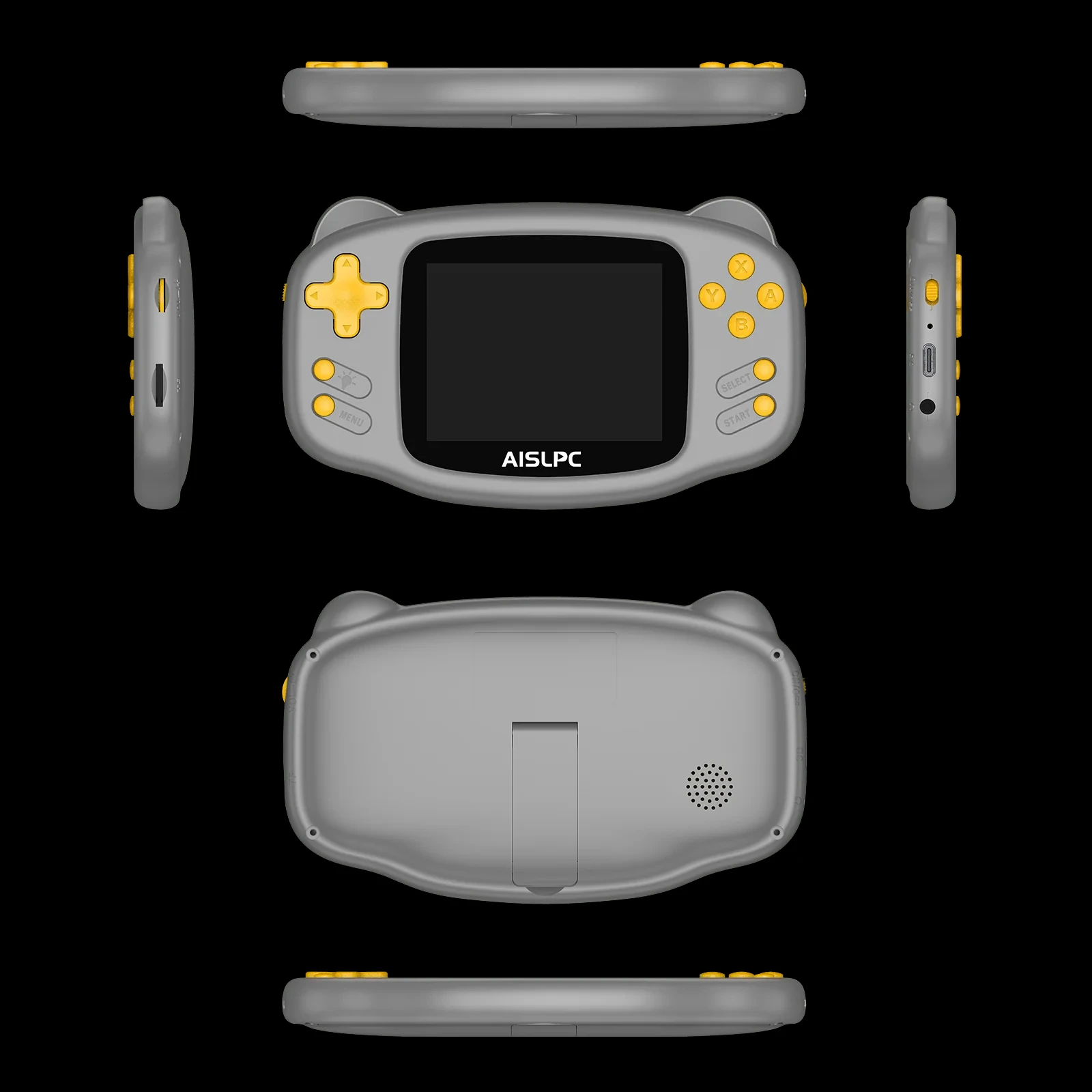 AISLPC Mini Handheld Game Console Cute Cat-Ear Design with 300 Authorized Games K32B Pocket Retro Console Games