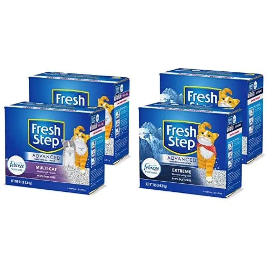 

Multi-Cat with Febreze Freshness and Advanced Extreme Clumping Cat Litter with Odor Control - Mountain Spring Scent