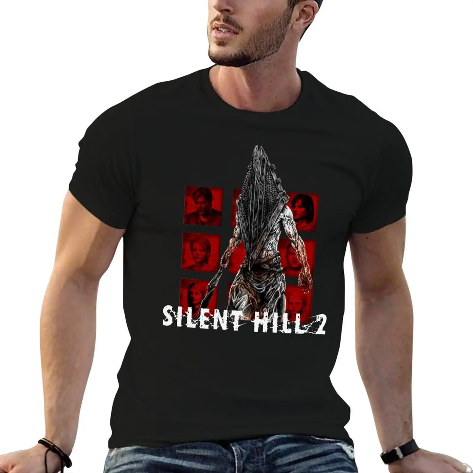 Silent Hill 2 Collection I T-Shirt Fashion Print Casual Short Sleeve