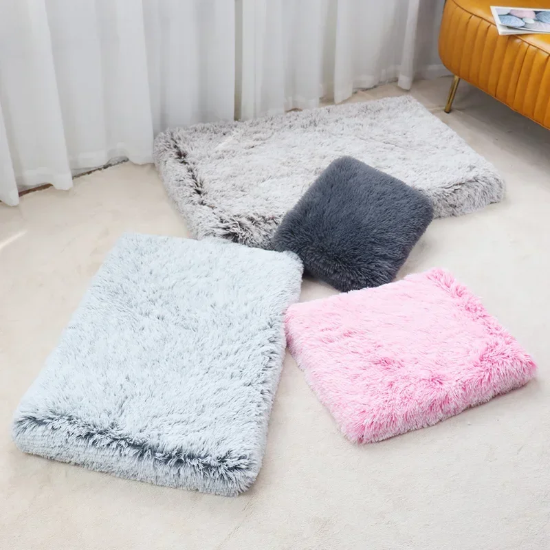 Soft Plush Pet Bed Mat Removable Calming Cushion Dog Cat Large Cleaning Puppy Supplies Brand