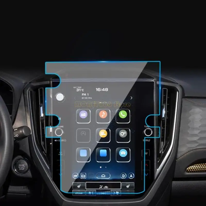F62C Instants Adhesion Car Navigation Screen Protectors For Forester 2025 2026 Models 11.6Inch Shatter Resistant Surfaces Guard