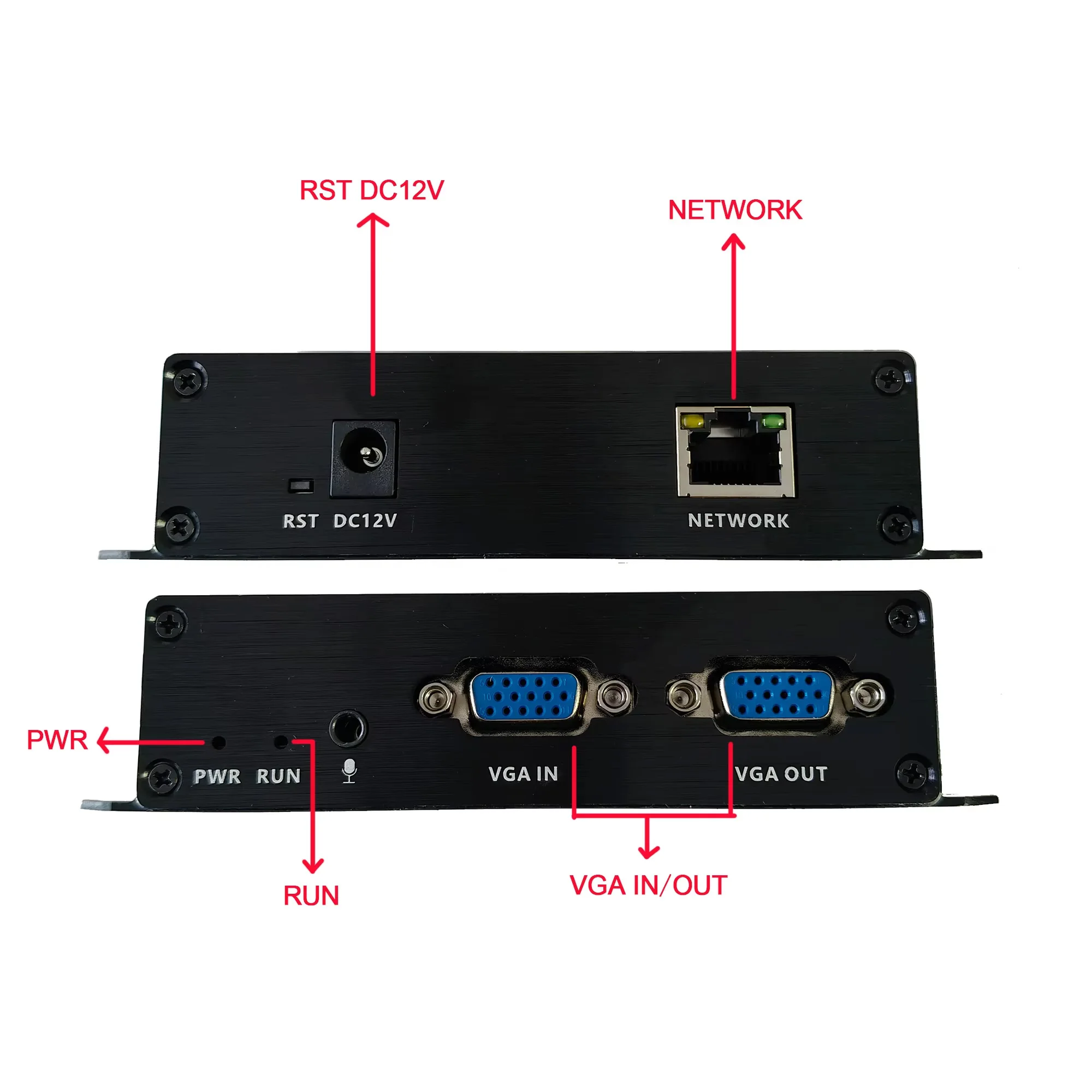 VGA/HD Loop-Through Video Encoder Supports multiple protocols including RTMP, RTSP, SRT, ONVIF, GB28181, HTTP, and HLS