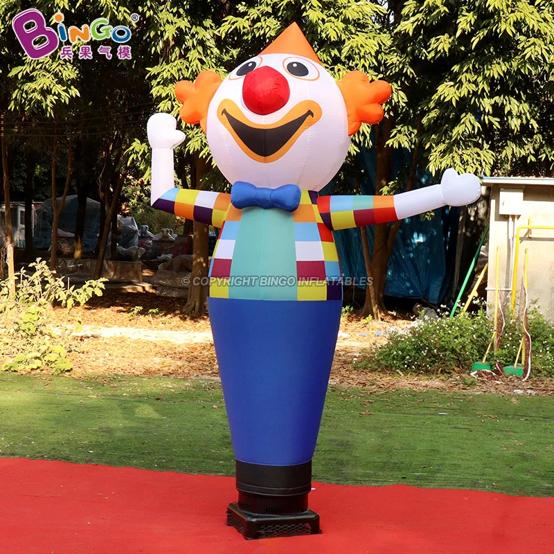 Payaso inflable personalizado de 2,7 m de altura, bailarín de aire para decoración publicitaria, 8,9 pies, divertidos bailarines de cielo, juguetes de tubo para hombre, BG-D0161