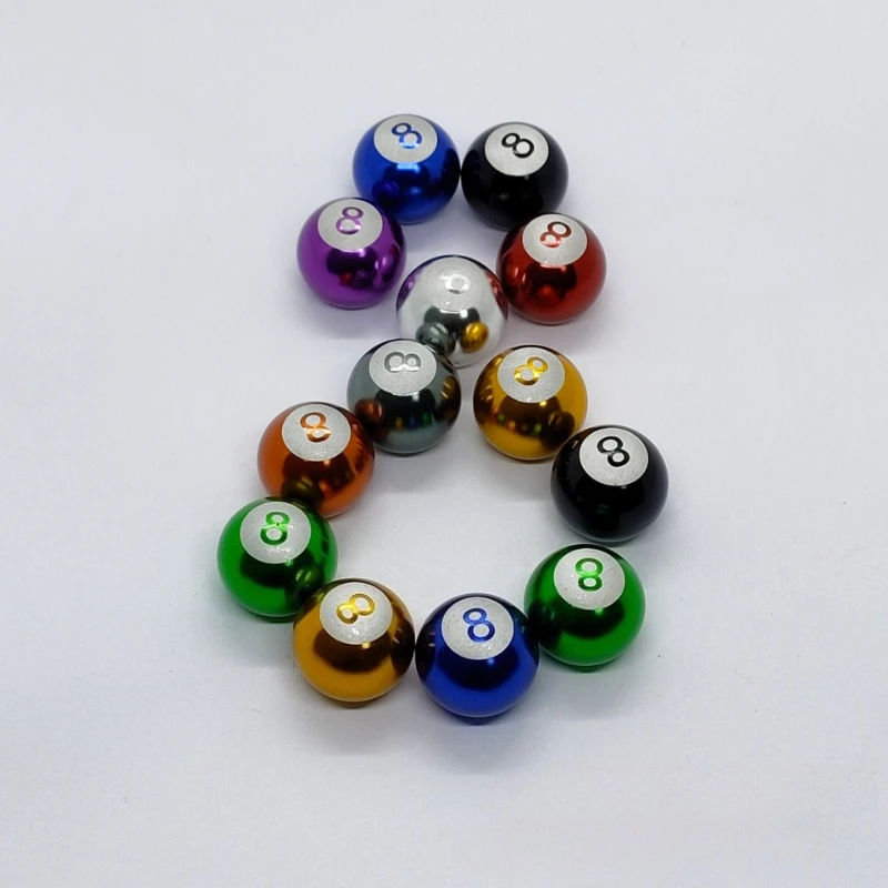 Electroplated Series 8 Valve Stem Caps - Universal American Thread Tire Accessories with Copper Core And Rubber 4 - Pcs