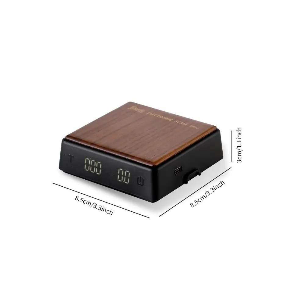 0.1g Precision Electronic Coffee Scale Backlight Display Compact Design Kitchen Scale Portable MINI Espresso Scale
