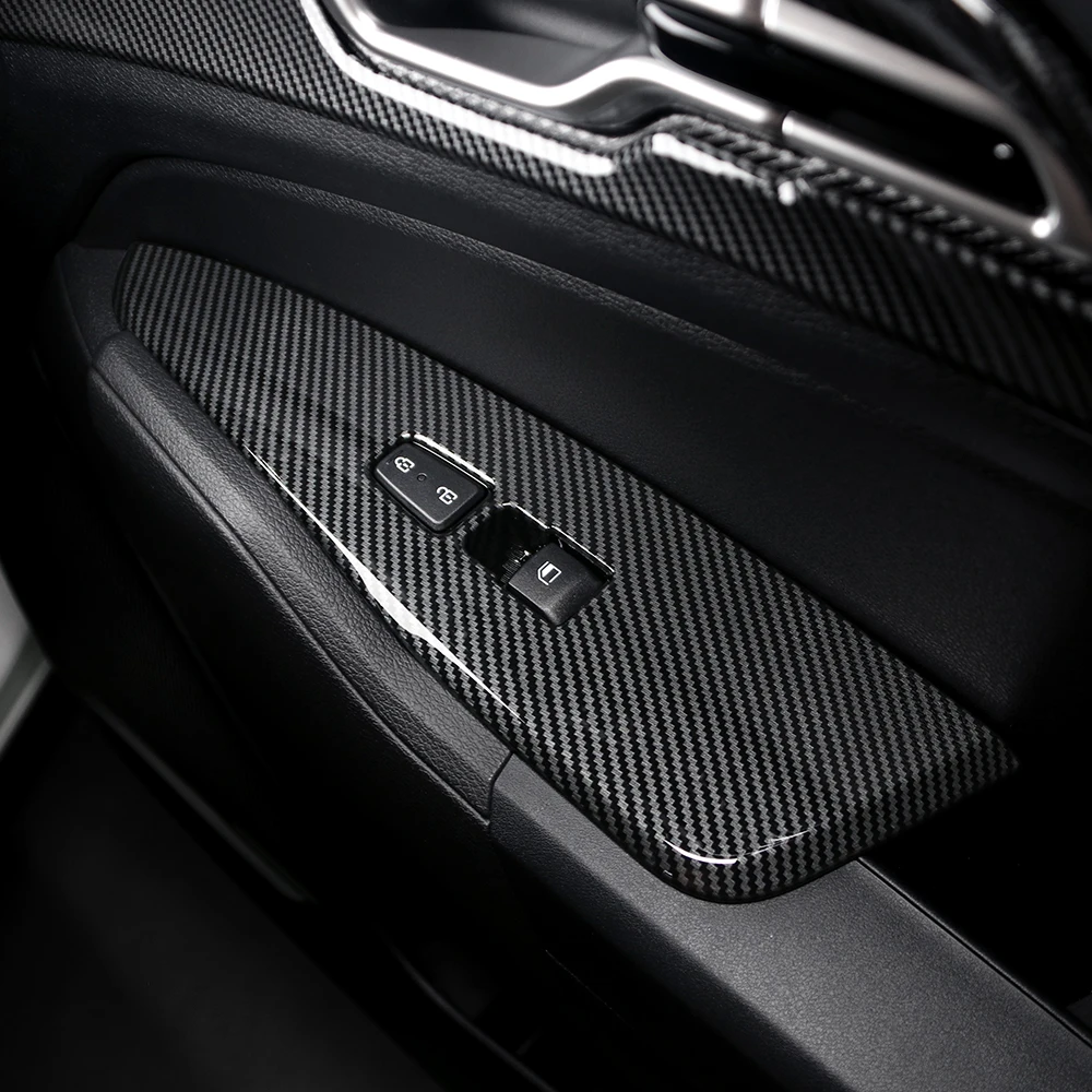 4 قطعة نافذة السيارة زر التحكم لوحة الكسوة مقبض الباب شريط زخرفي لكيا سبورتاج NQ5 2023-2025 الملحقات الداخلية #2