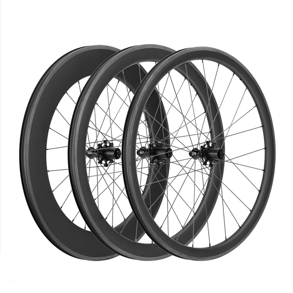 Litepro 38 50 85MM 700C V Brake Carbon Fibre Wheelset Road Bicycle QR 11Speed Wheels Rims