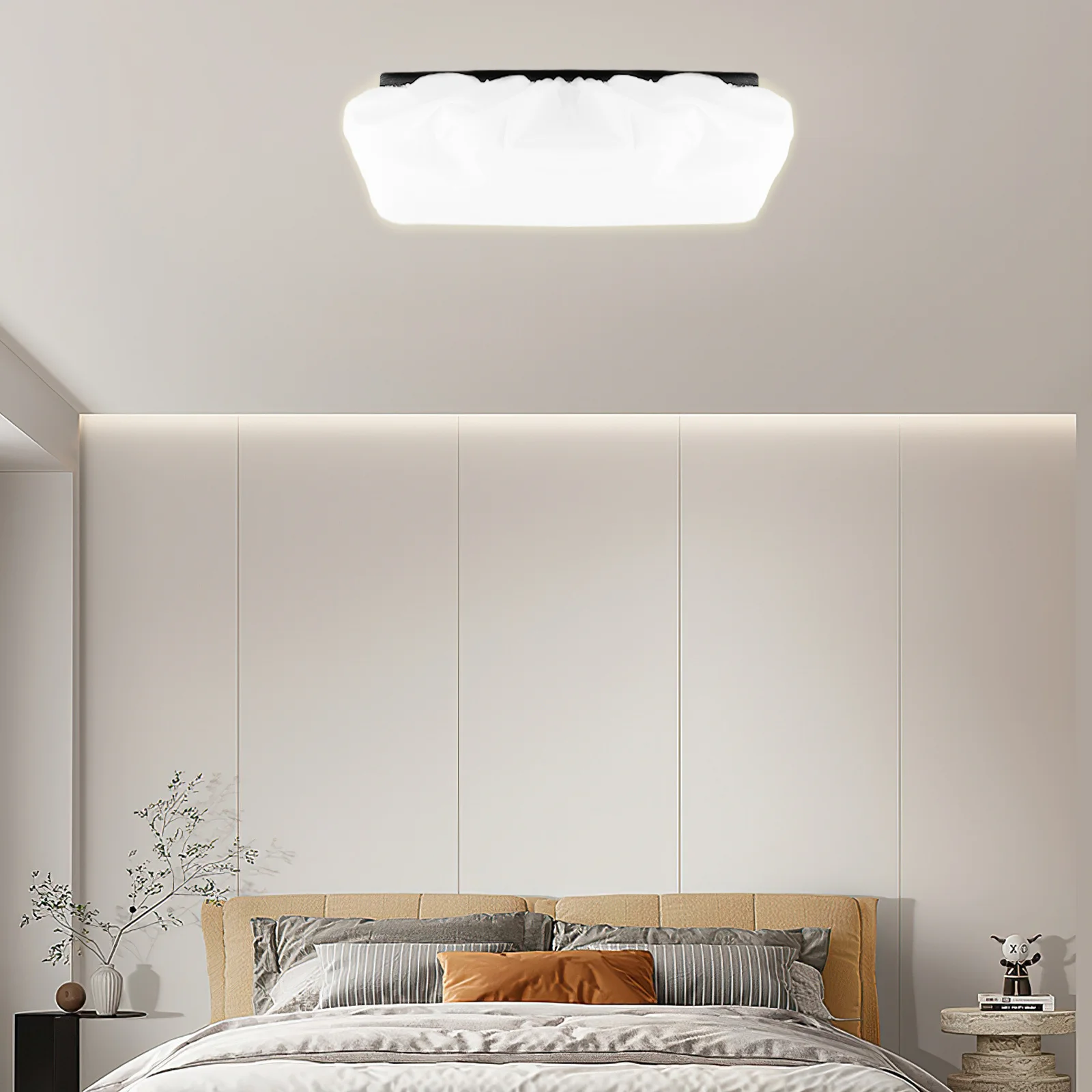 

Dazzling-proof Cover Diffuser Ceiling Light Shade Fabric Replacement Lampshade Bedroom