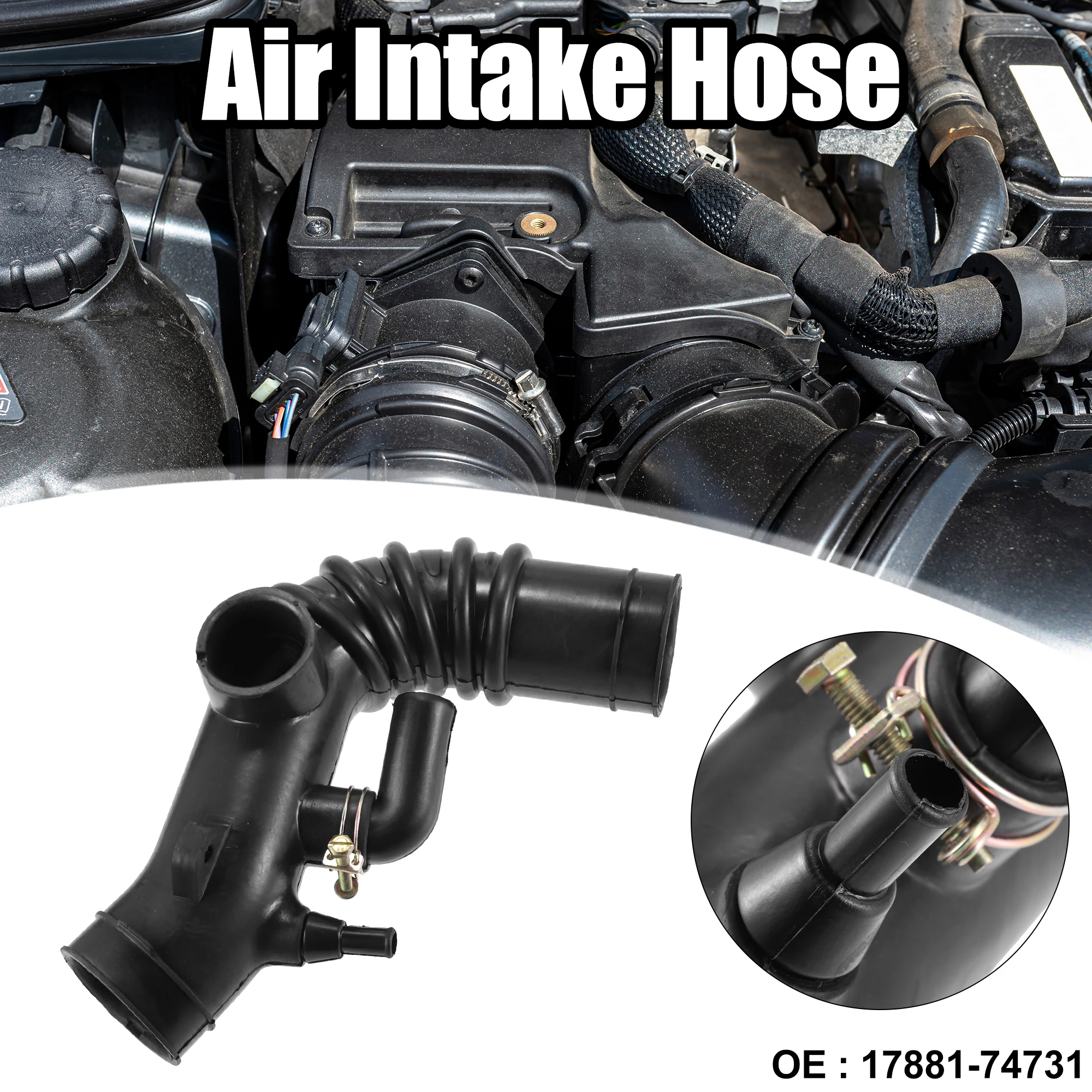 UXCELL Engine Air Intake Hose Pipe Tube for Toyota Camry 1999 L4 2.2L for Toyota Camry 1998 L4 2.2L (2164cc) 17881-74731