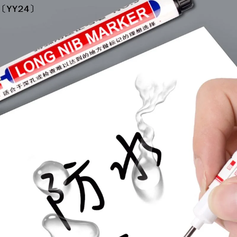22mm 3 Colors Deep Hole Long Head Nib Markers For Metal Pen Waterproof Bathroom Woodworking Decoration Multi-Purpose〔YY24〕