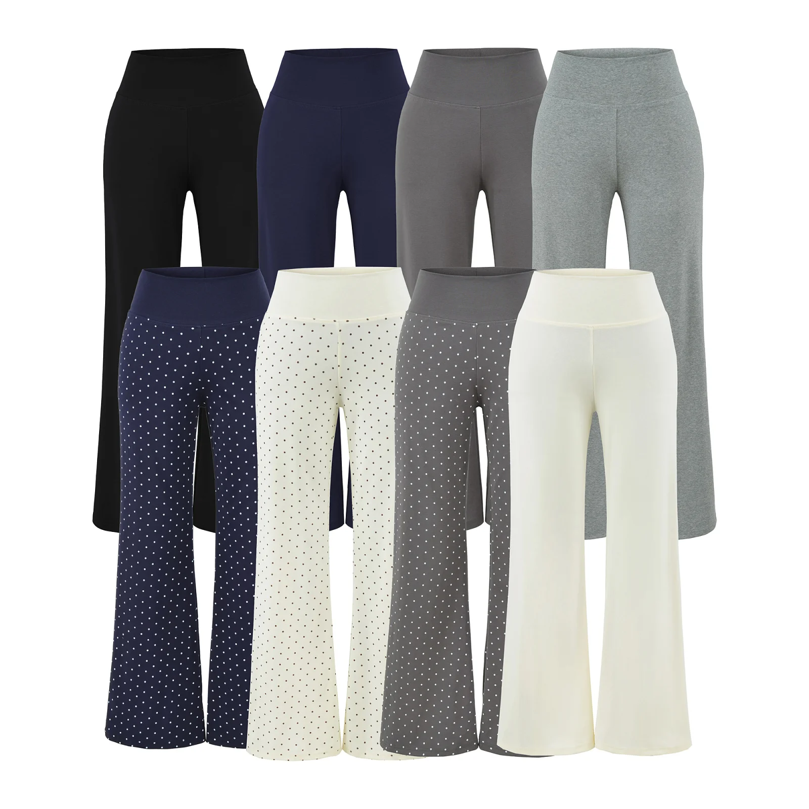 

High Waist Bell Bottom Pants Slimming Thin Casual Loose Women's Summer Walking Trousers Sweet Girls Casual Skinnies
