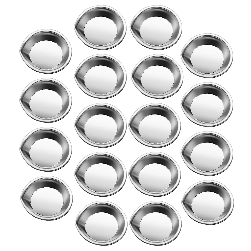 6/18pcs Pour Mouth Palette Stainless Steel Small Round Paint Tray Artist Watercolours Paint Mixing Palette Tray For Artist