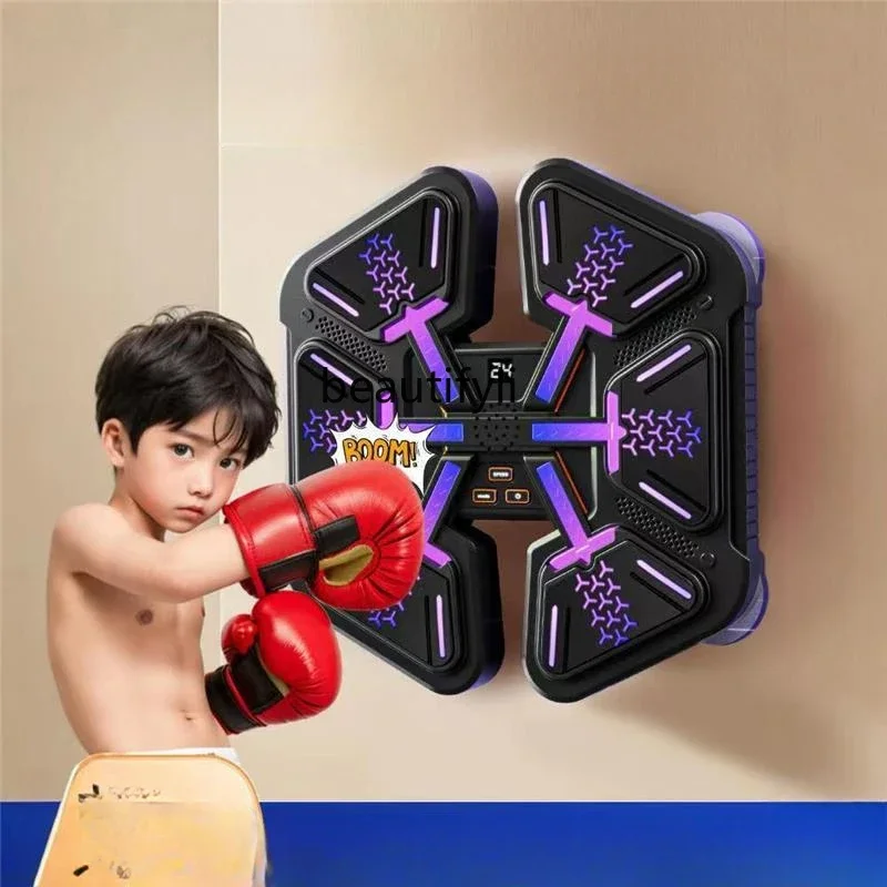 Smart Bluetooth Music Boxing Machine Sports Fitness Exercise No Punching Electronic Target