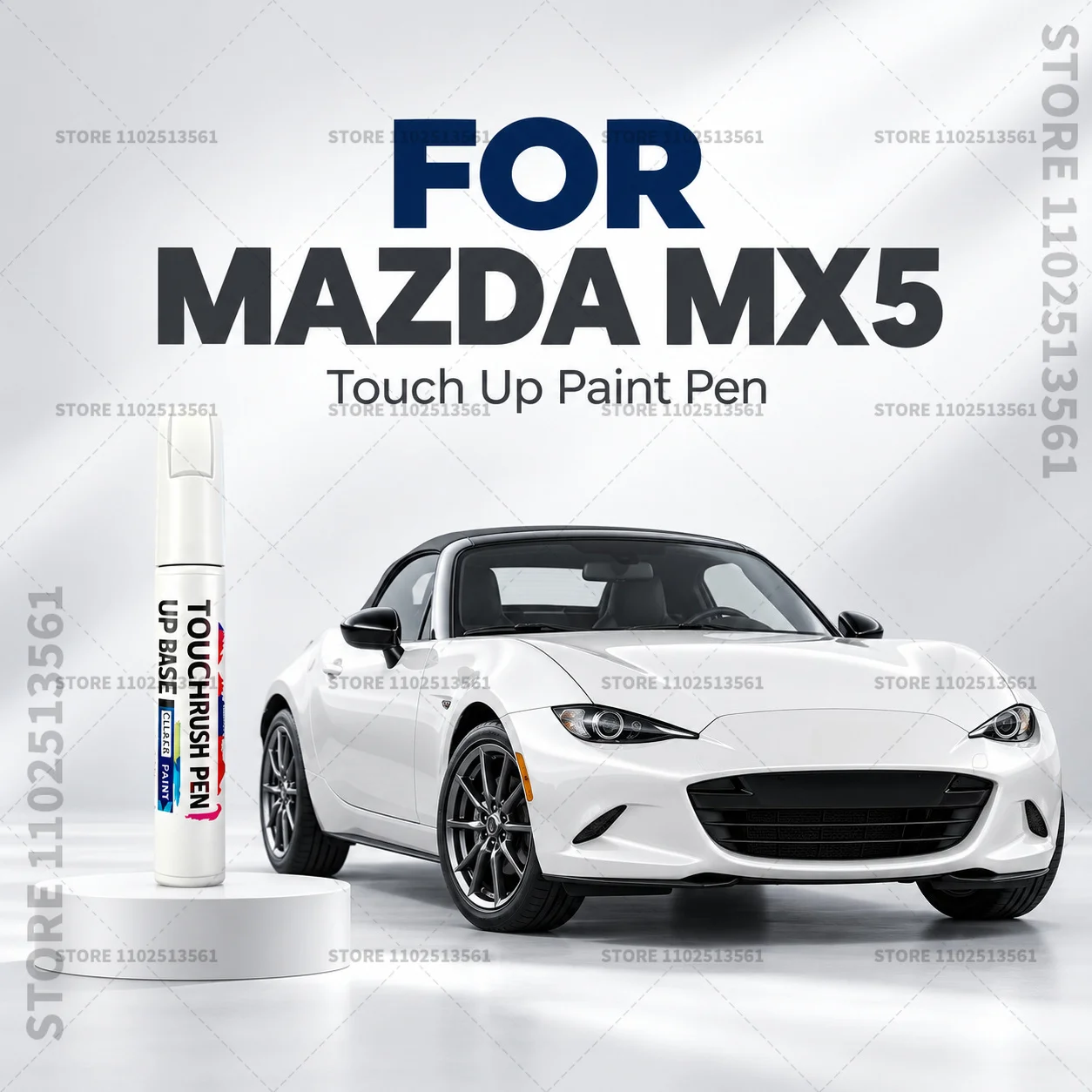 Car Scratch Remover Paint Pen Touch Up Marker for Auto Body Repair Door Bumper Fender Accessories For Mazda MX5 White Black Red