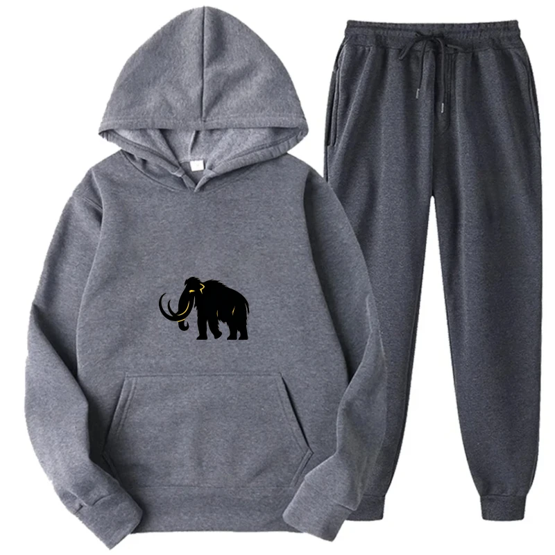 طقم هوديي رمادي عتيق كلاسيكي قديم سيارة طباعة البلوز والركض ملابس غير رسمية للرجال والنساء ملابس رياضية ترفيهية في الهواء الطلق #6