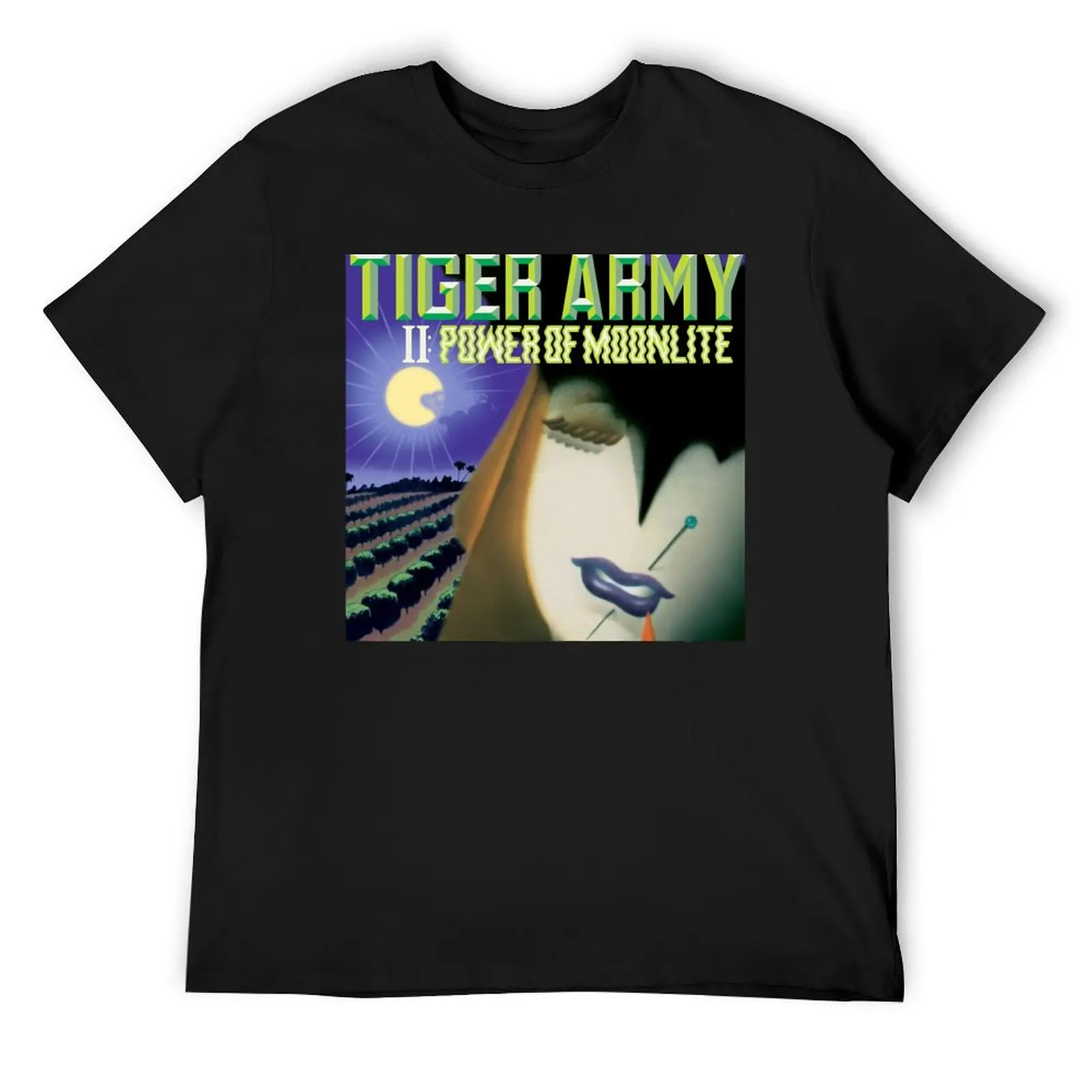 

Tiger Army ii power of moonlite T-Shirt anime shirt Funny t-shirts graphic t shirt vintage quick-drying mens cotton t shirts