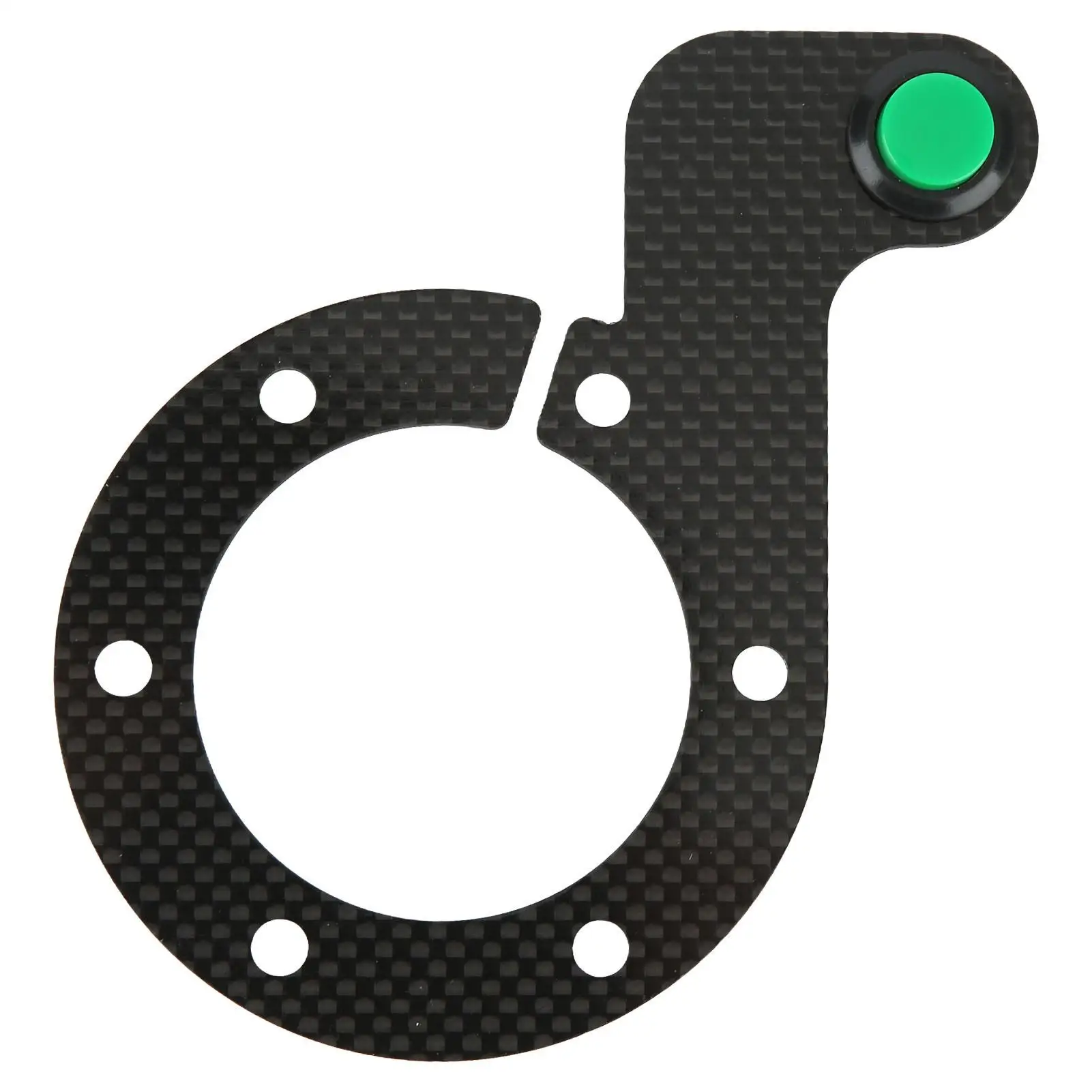 

6 Hole Racing Steering Wheel Horn Button Carbon Fiber Comfortable Touch Sensitive Replacement For momo Accessories Decoration
