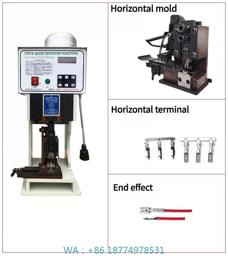 Automatic Terminal Crimping   Wire Stripping Cutting  Super Silent USB Cable Harness Ring Terminal Applicator