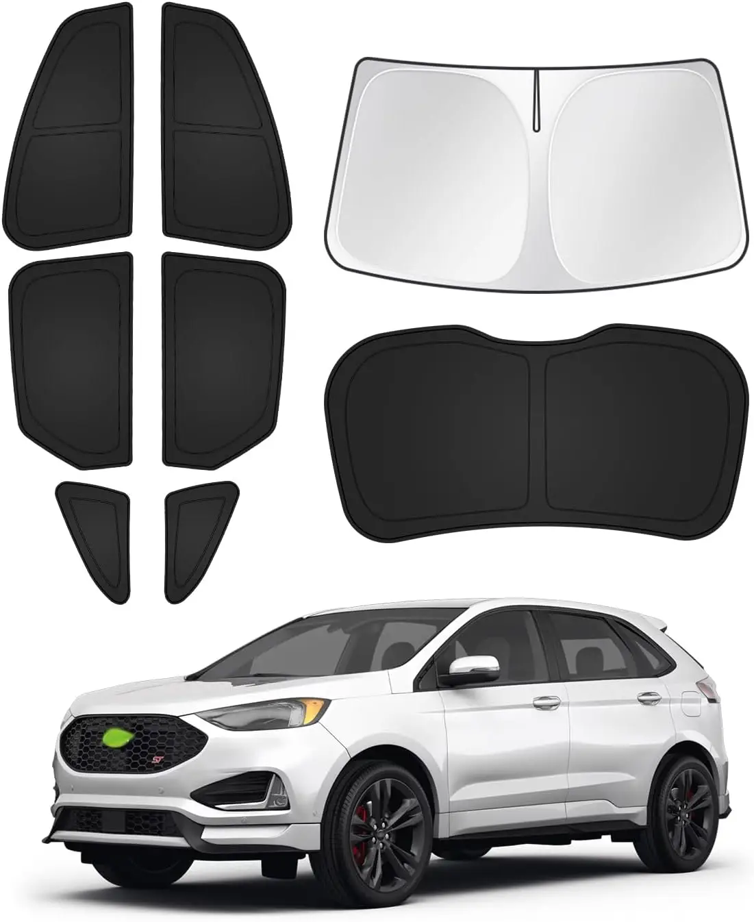 Universal Sunshades for Cars, Windshield & Window Covers, Privacy Protection, Keep Vehicle Cool, Black 8PCS