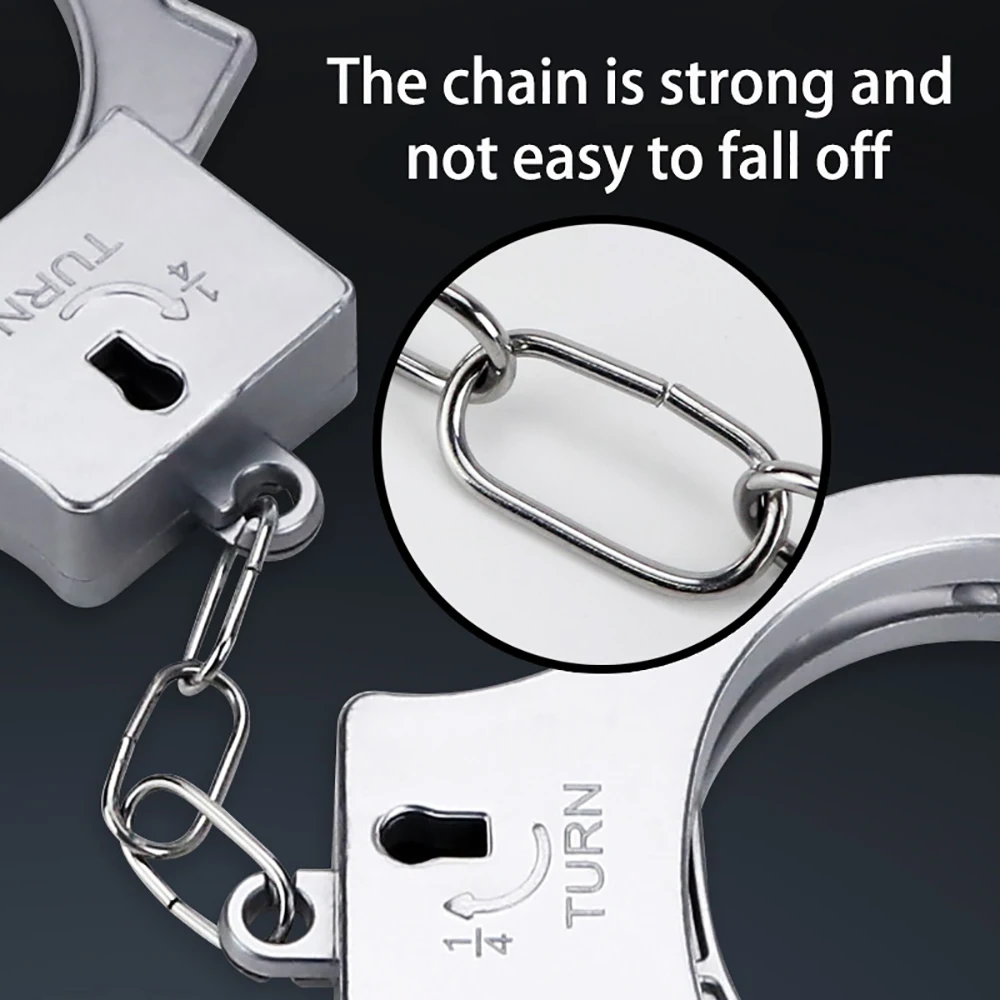 قطعة واحدة من الأصفاد البلاستيكية مجموعة لعب الأدوار تلعب ضباط الشرطة الصغيرة، نماذج أصفاد لعبة الأطفال