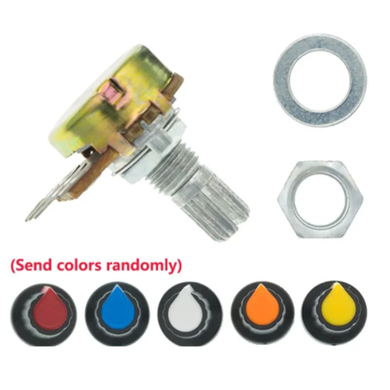 5ชุด WH148 1K 10K 20K 50K 100K 500K โอห์ม15Mm 3ขาโพเทนตัวต้านทานสำหรับ Arduino AG2หมวกสีขาว