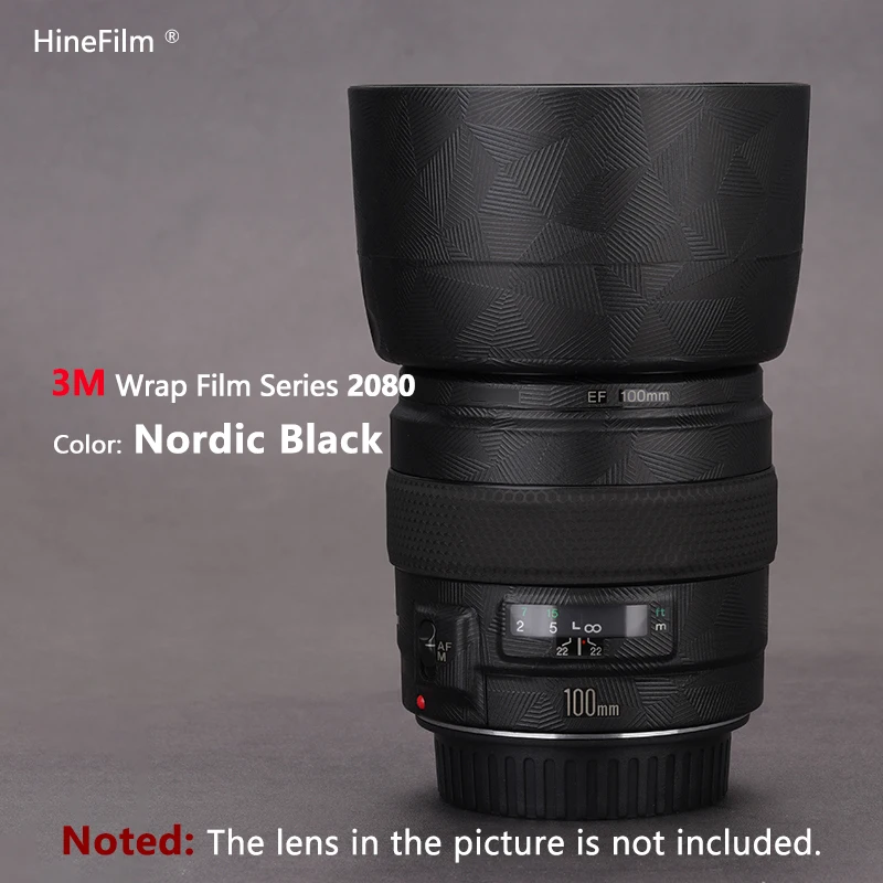 Hinefilm Skin do obiektywu Canon EF100 F2 Naklejka na obiektyw EF100F2 Pokrowiec na obiektyw Canon EF 100mm f/2 USM Naklejka na obiektyw 100 F2 Protector