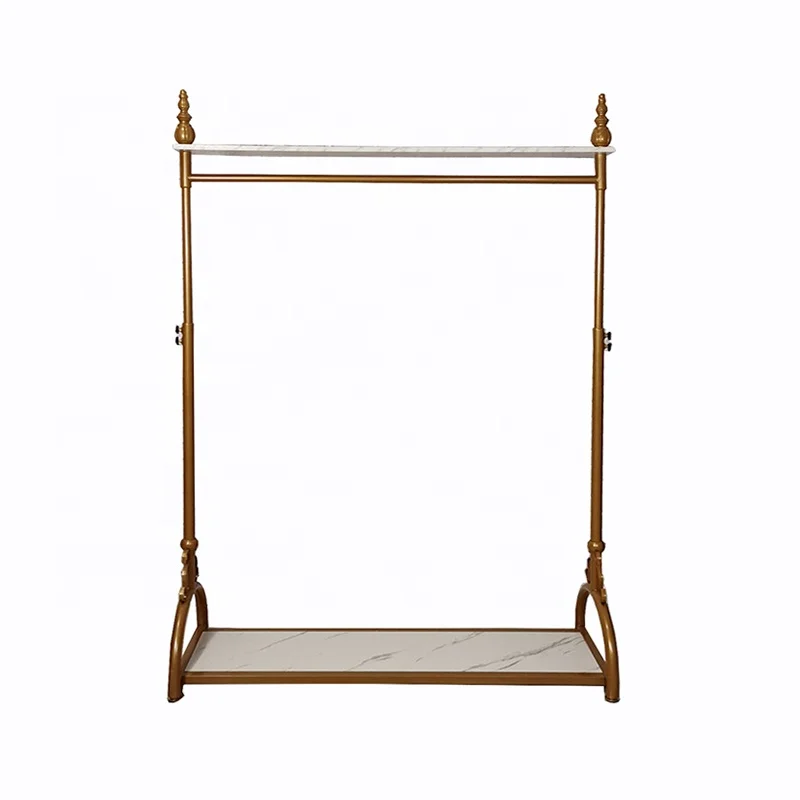 

Golden Clothes Racks Can Be Raised or Lowered Bask in Clothes Tree