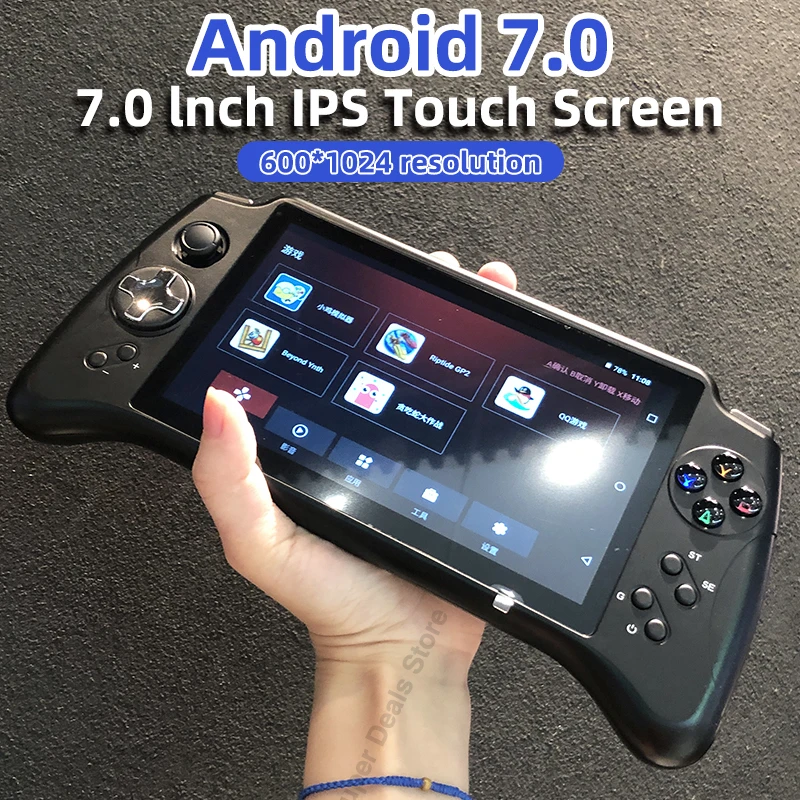 Powkiddy new product x17 Android handheld 7-inch large-screen handheld PSP game console DC/ONS/NGPMD arcade