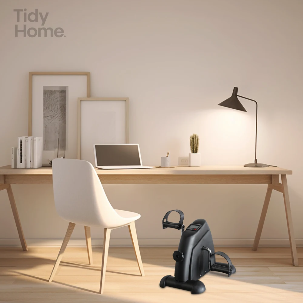 

Mini Exercise Bike,Rehabilitation training walking machine, with electronic display and instep restraint strap,Training at home