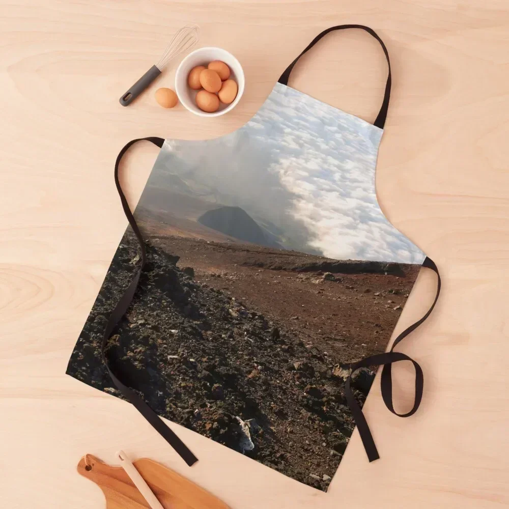 

volcanic slopes Apron Chef Uniform Kitchen accessories painting Camping Apron