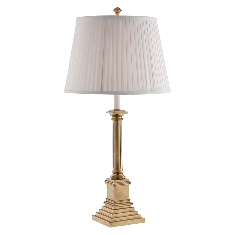 Art Deco Solid Decoration European Style Lampshade Decoration Golden Table Lamp