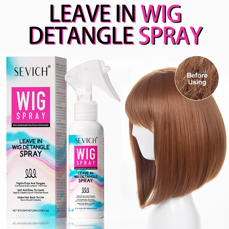 

Professional Wig Care Spray 100ml Keratin Soft Smooth Frizz Damaged Repair Hair Mask Moisturizer Leave-In Conditioner for Wigs