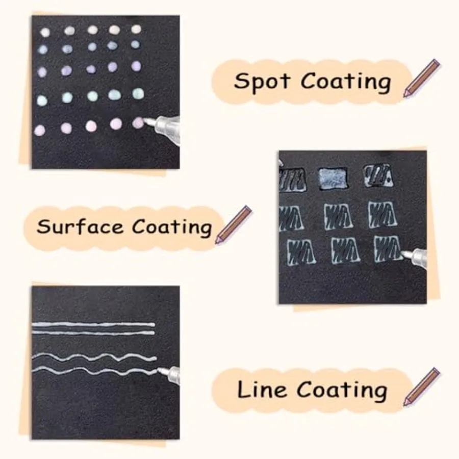 الغراء القلم 12 قطعة أقلام الغراء التجفيف السريع اللون بقعة الغراء القلم سهلة التحكم الدقيق غرامة تلميح الغراء أقلام لصياغة الحرف الجميلة