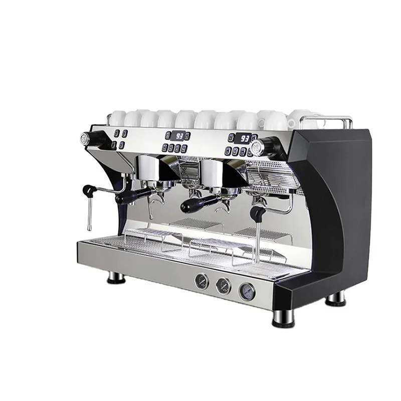 gemilai professional american italian cafetiere semi automatic 2 groups electric commercial espresso coffee machine