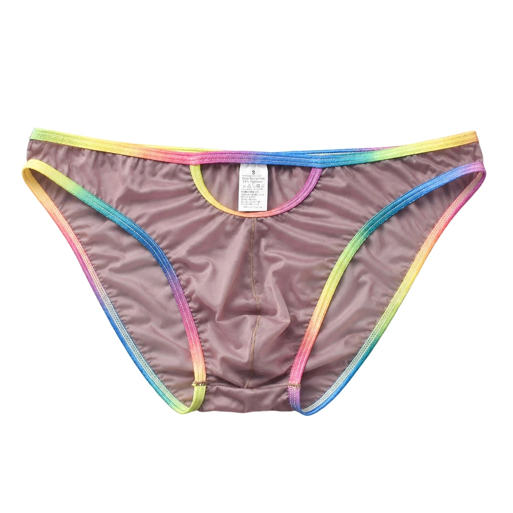 Ultrathin Mens Underwear See Through Male Briefs Transparent Mesh Panties Quick Dry Bikini Panties Cueca Homme